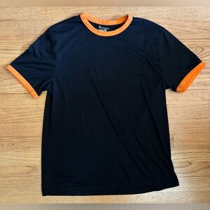 Black and Orange Ringer Tee